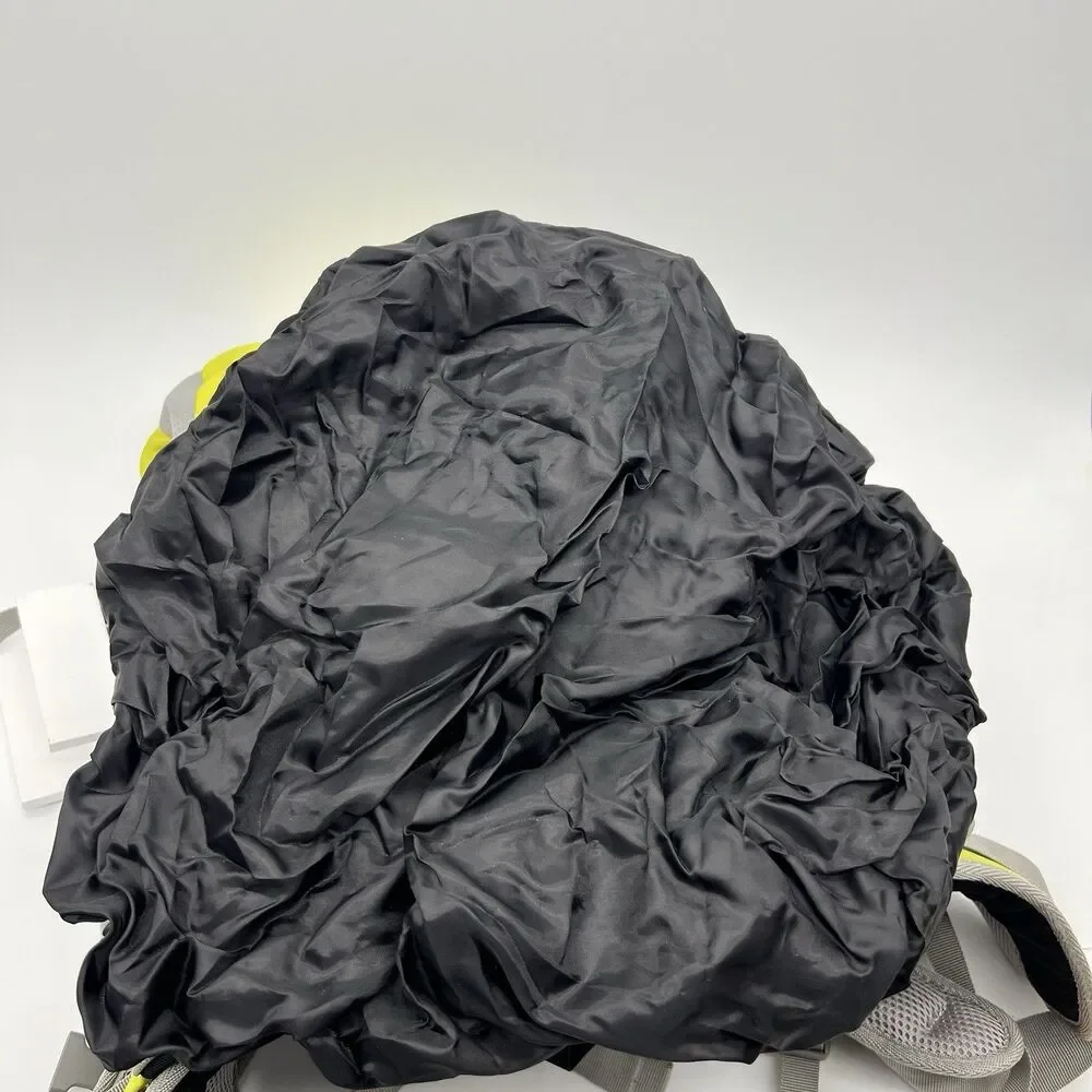 Hiking Backpack W/Rain Cove 32L Yellow Gray Outdoor Camping Trail   Wudz Togo 32